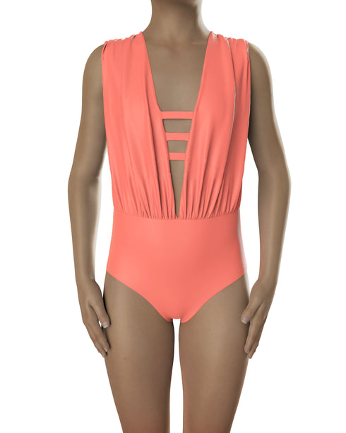 ELLA Leotard Base - Coral